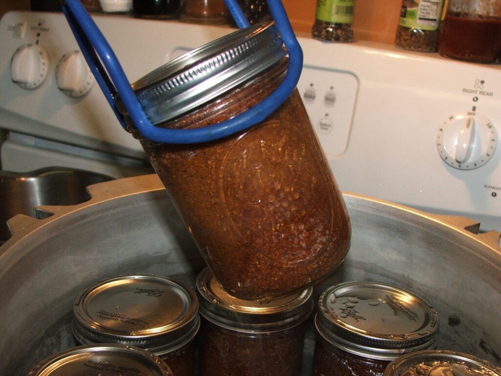 canning brown bread hot water bath jar